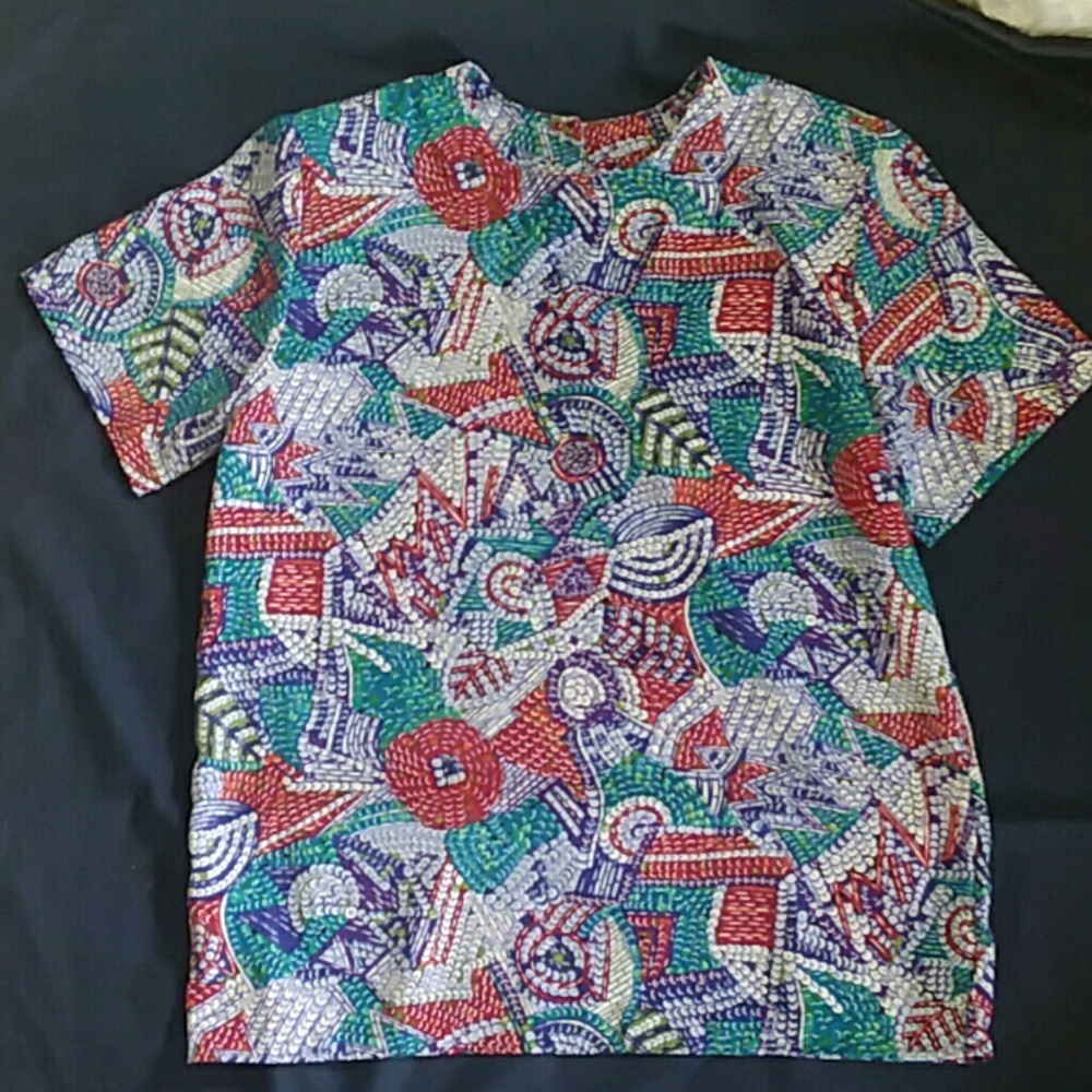 Colorful petite top